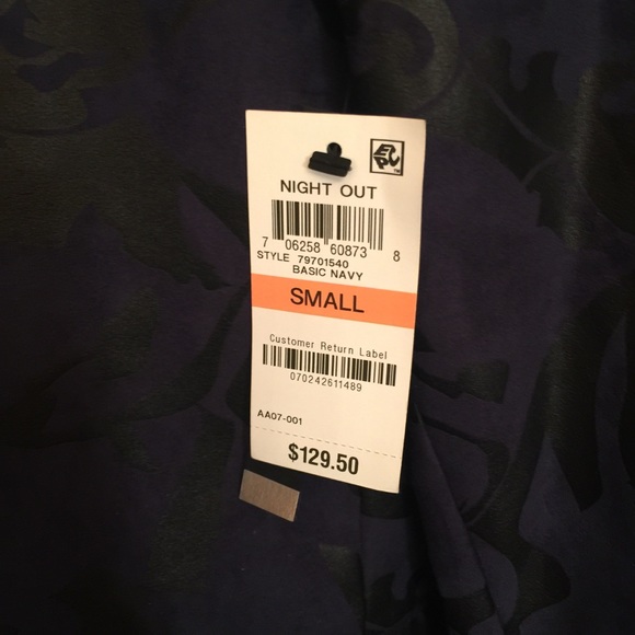 INC Night Out Navy Slim fit Men’s Jacket - Picture 4 of 7